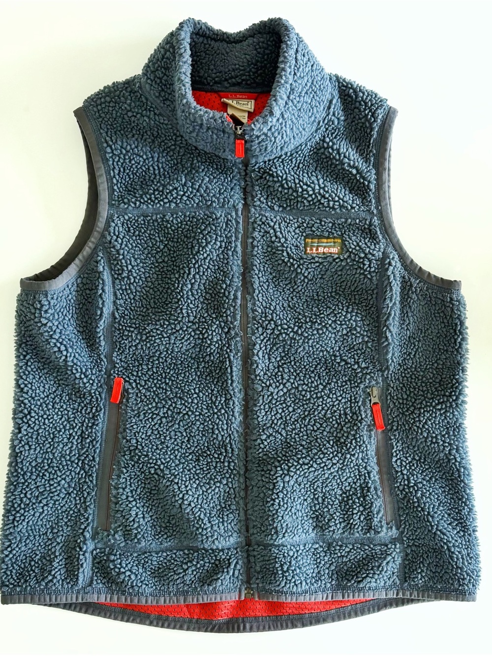 LL Bean Women’s XL Sherpa Fleece Vest navy